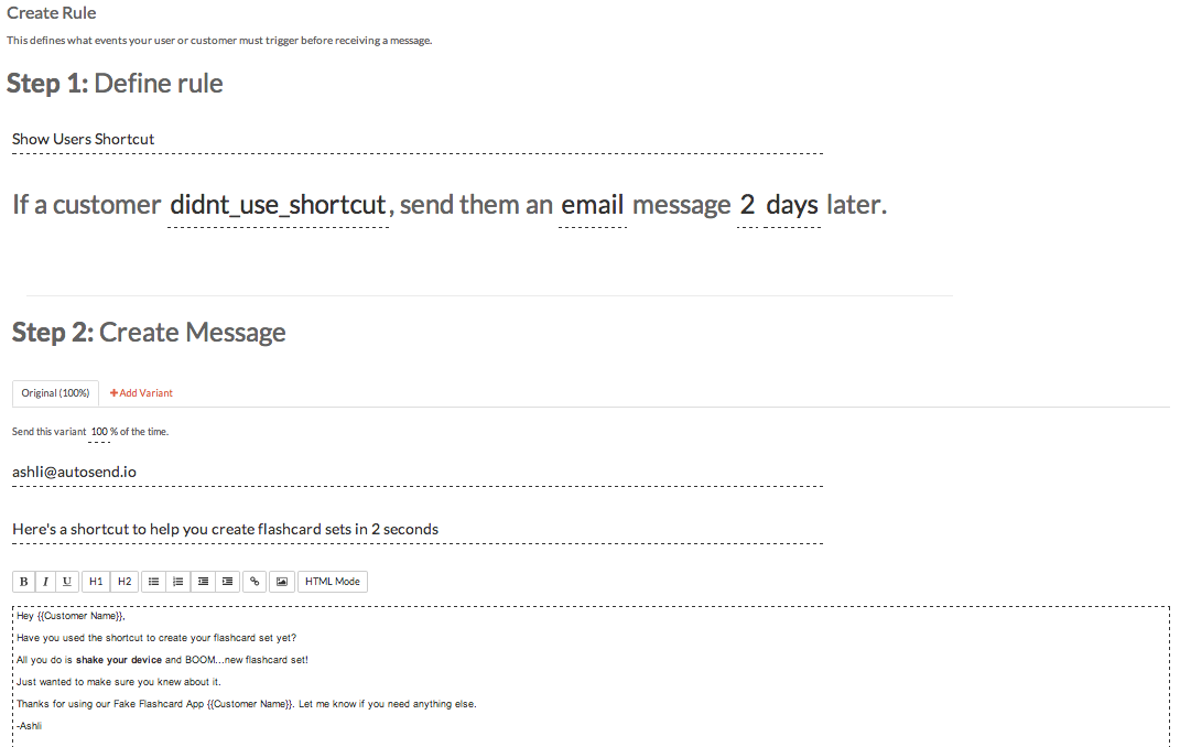 email marketing mobile app template